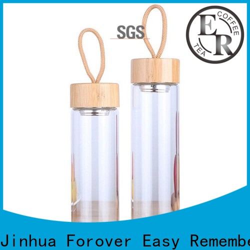 ER Bottle glass water bottle with filter from China for traveling