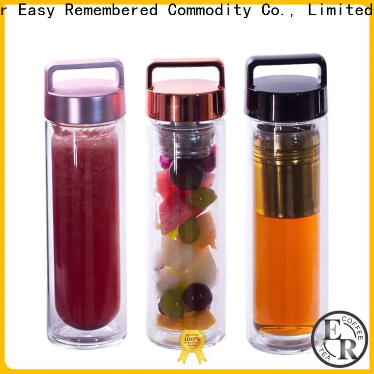 ER Bottle glass drinking water bottles from China for promotion