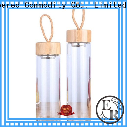 lead-free glass infuser bottle from China for outdoor activities
