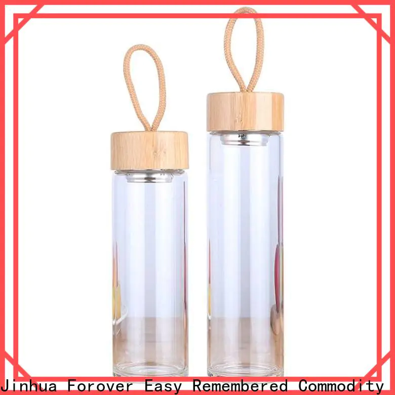 ER Bottle single-wall glass water bottle with filter from China for home usage