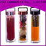 ER Bottle single-wall double wall glass tea infuser from China for office