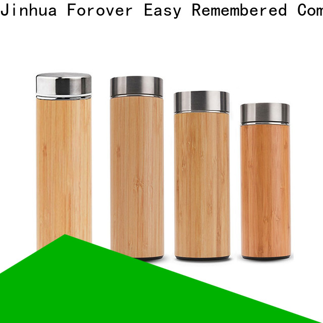 ER Bottle double-wall bamboo thermos vendor for hiking