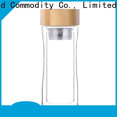 ER Bottle BPA-free glass water bottle with filter from China for traveling