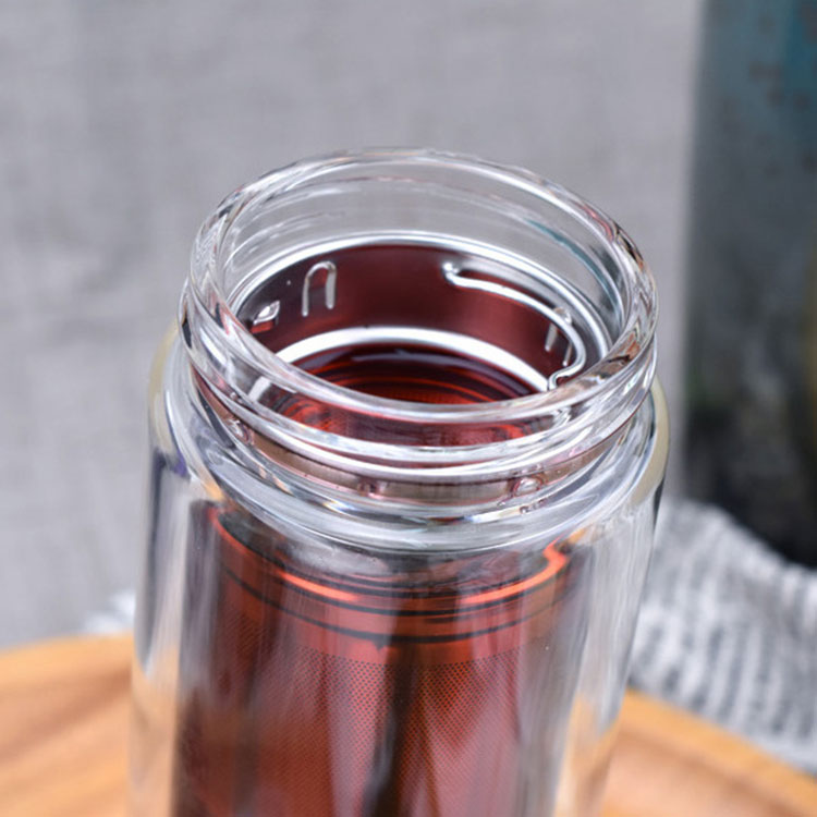 bamboo lid tea bottle with filter check now on sale-1