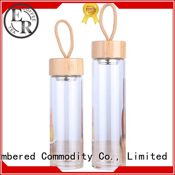 BPA-free glass infuser water bottle from China for home usage