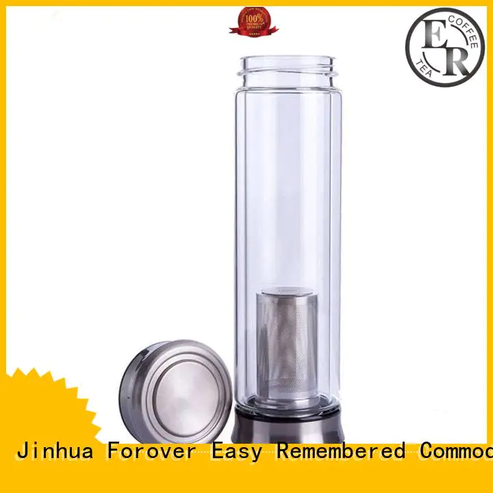 ER Bottle bamboo lid glass infuser water bottle reputable manufacturer for outdoor activities